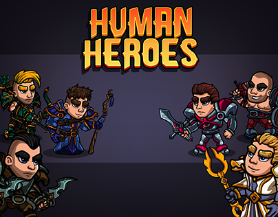Human Heroes 2D Game Assets