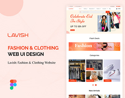 Lavish Fashion & Clothing Website UI Design