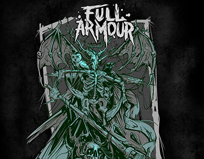 Full Armour metal band (logo, merch design)