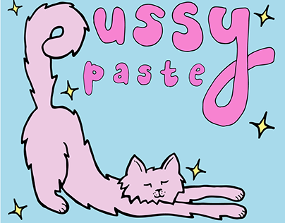 Pussy Paste, Logo work and font research