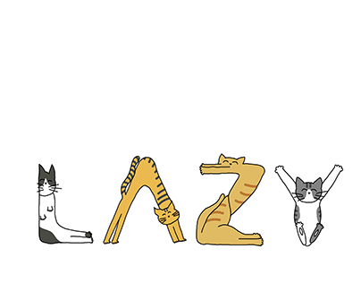 Lazy cats alphabet
