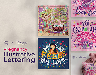 Pregnancy Lettering Posters
