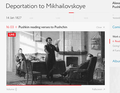 What did Alexander Pushkin 14 January 1827