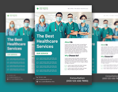 Medical healthcare flyer design