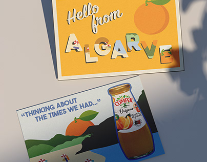 Compal Oranges from Algarve Postcards