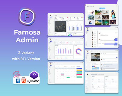 Famosa Admin Template Dashboard Web Apps​​​​​​​