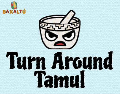 Turn Around de Tamul, tanto con color como sin ello