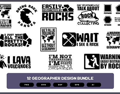 Geographer Design Bundle | Geographer Shirt