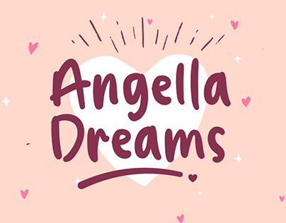 Angella Dreams | Handwriting Font