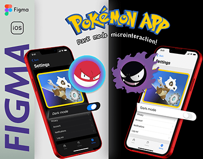 Pokemon App - Dark Mode Microinteraction