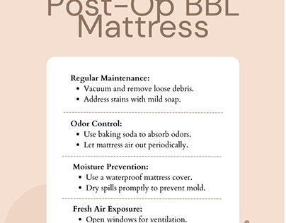 Maintaining Cleanliness: BBL Mattress Cleaning Tips