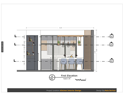Kitchen Elevation design.