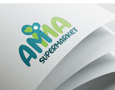 Logo Brand designs - Amma supermarket