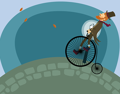 Penny farthing Motion Graphic
