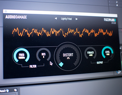 Audio Damage FuzzPlus3 UI Design