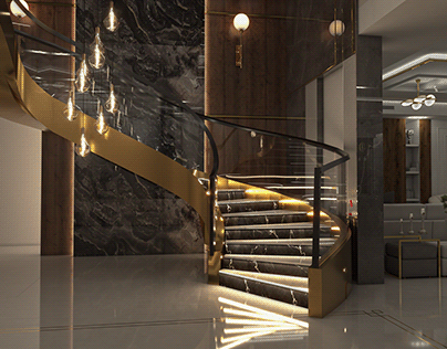 Curved Stairs design & visualization