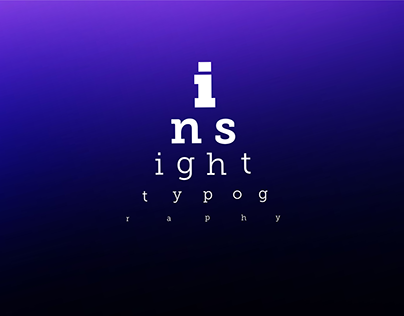 Insight | Typography : ISTD PASS