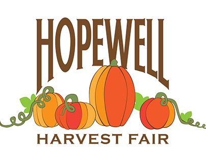 Hopewell Harvest Fair logo and yearly cover art
