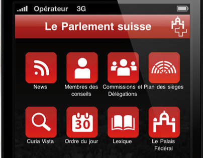 Swiss Parl - Application Parlement suisse, iOS, Android
