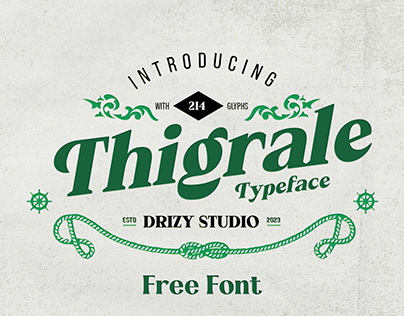 Thigrale Vintage Classic Display Serif | Free Font