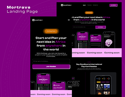 Mortrave Landing Page
