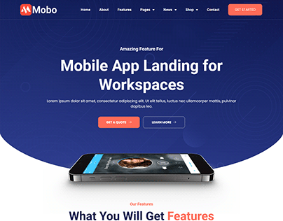 Mobo App Landing Page