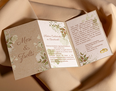 Wedding invitation (greenery)