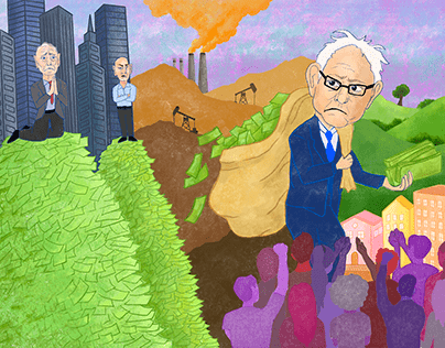 Bernie Sanders Digital Illustration