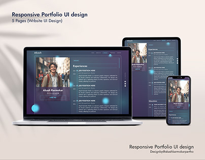 Responsive Portfolio UI design