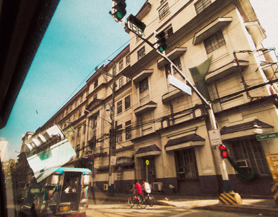 Manila street, on foot