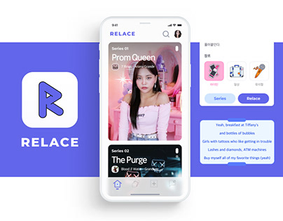 RELACE - Short Video SNS App UI/UX Concept