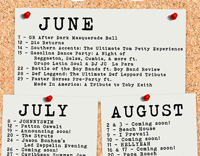 Summer Lineup Calendar Image for 20 Monroe Live