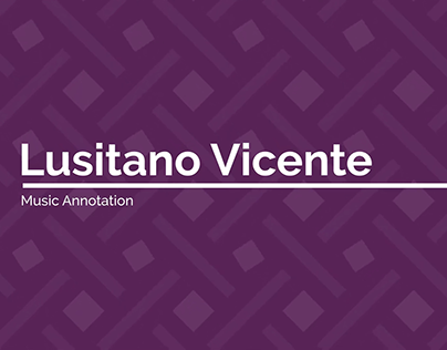 Music Annotation | Lusitano Vicente