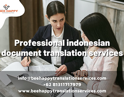 Professional Indonesian document translation |BeeHappy