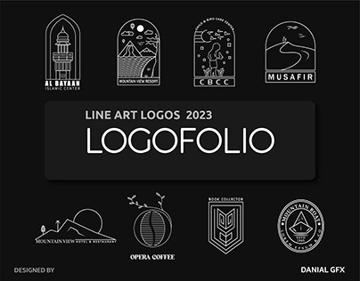Some of my LINE ART logos 2023