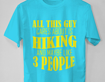 Hiking t shirt design