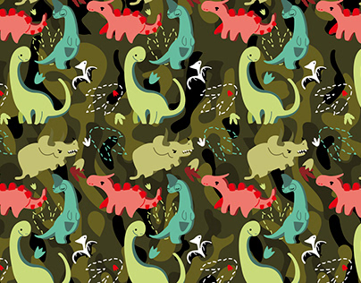 Dinosaurs Texture Pattern / product design