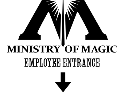 Ministry of Magic Toliet Sticker