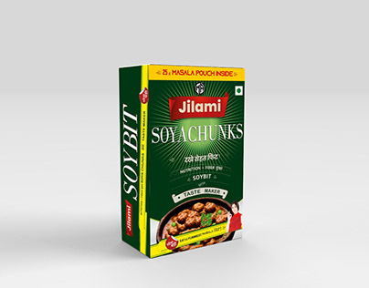 Jilami Soya Chunks Box Design