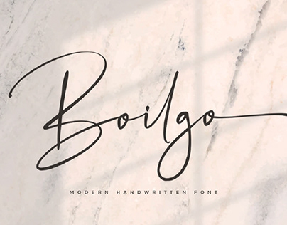 FREE | Boilgo Modern Handwritten Font