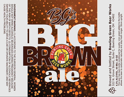 Beer Label, Brown Ale
