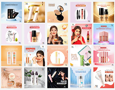 Cosmetic Products Social Media Post