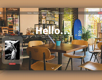 Restaurant Landing Page UI Design