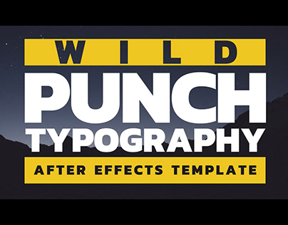 Wild Punch Typography Ad Template