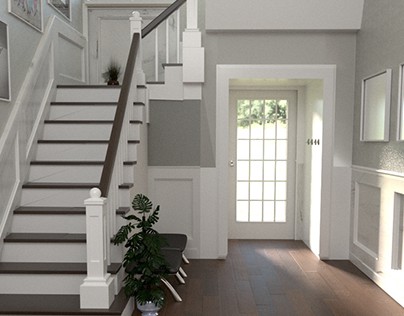 Simple staircase scene