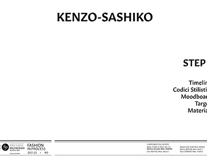 Metaprogetto - KENZO SASHIKO
