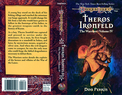 Theros Ironfeld book cover design