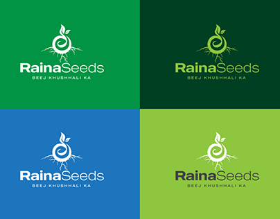 Raina Seeds logo design
