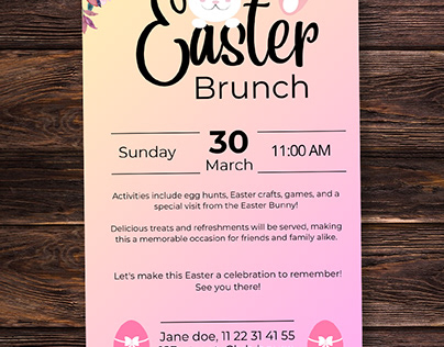 Easter Invitation Card