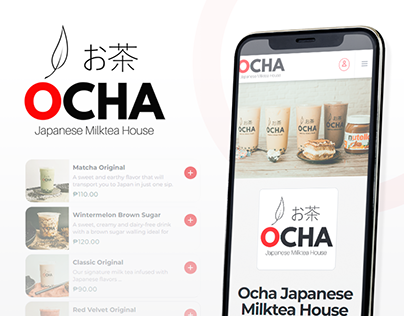 Ocha Japanese Milktea Web App